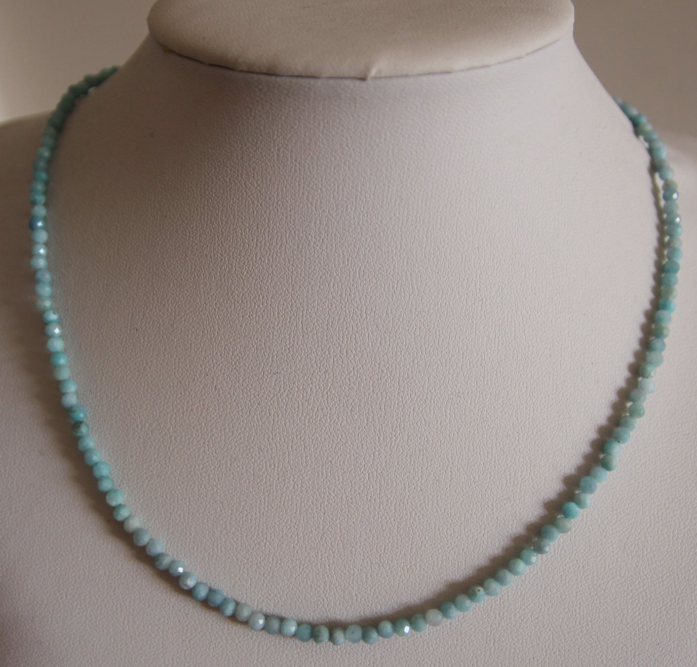 Catenine: NEU: Amazonit Kette Collier + Erdbeerquarz Magnetverschluss – Nuovo (secondo la descrizione) da Matten b. Interl venduto da EdelsteineInterlaken 1