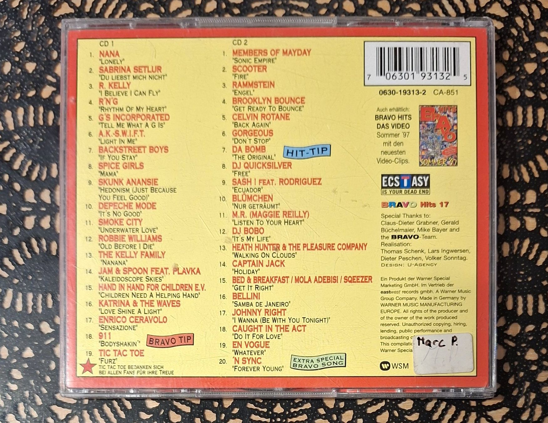 CDs: Bravo Hits 17, Doppel CD, 1997, 2CD Hit Compilation, Sampler – D'occasion à Amriswil par Celini3 1