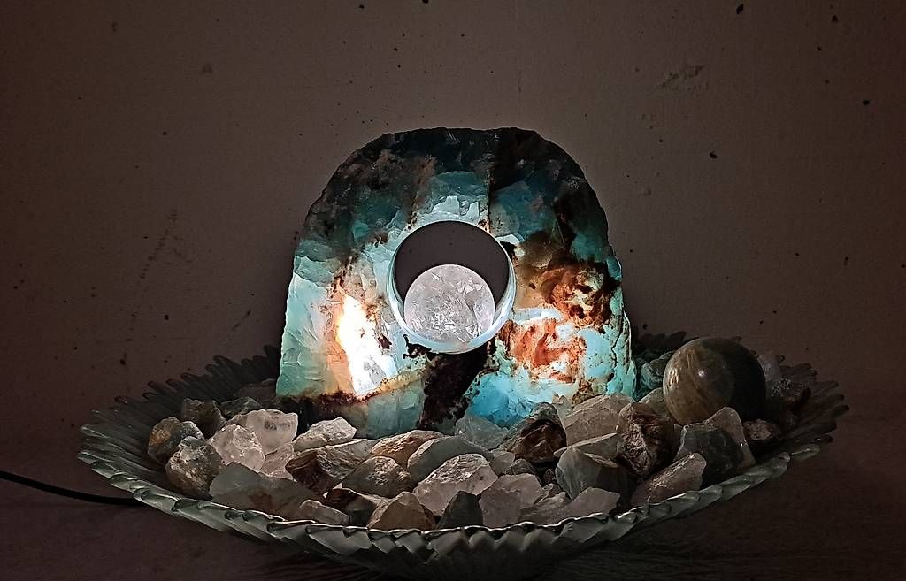 Stagni & Fontane ornamentali: Zimmerbrunnen Blauer Onyx – Usato da Stans venduto da wer_fd5f 1