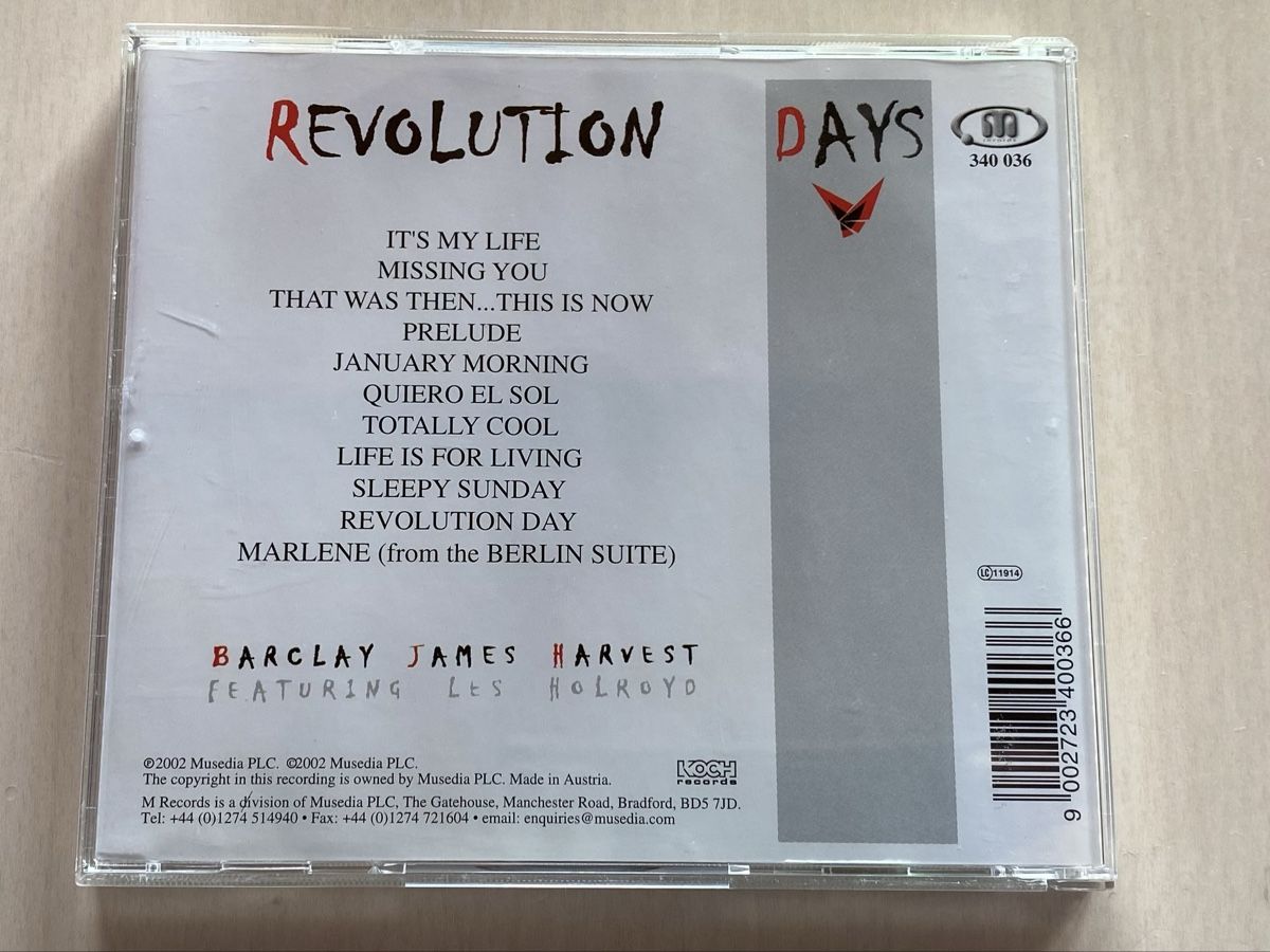 CDs: Revolution Days - Barclay James Harvest CD – Gebraucht aus Oberried Brienz von Chyara 1