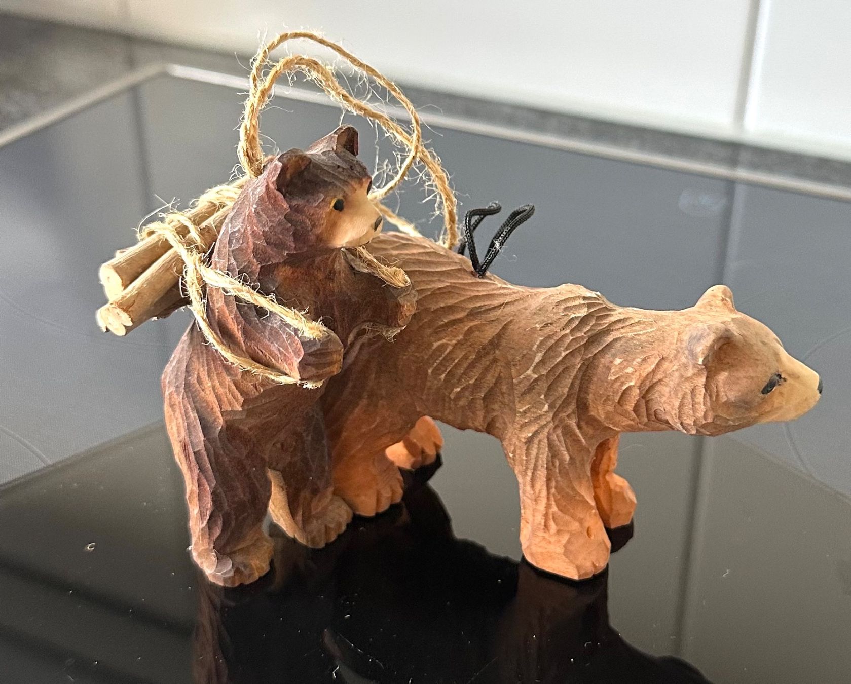 Statuette: 2 handgeschnitzte Bären evtl. Brienzer – Usato da Zürich venduto da brazerola 5