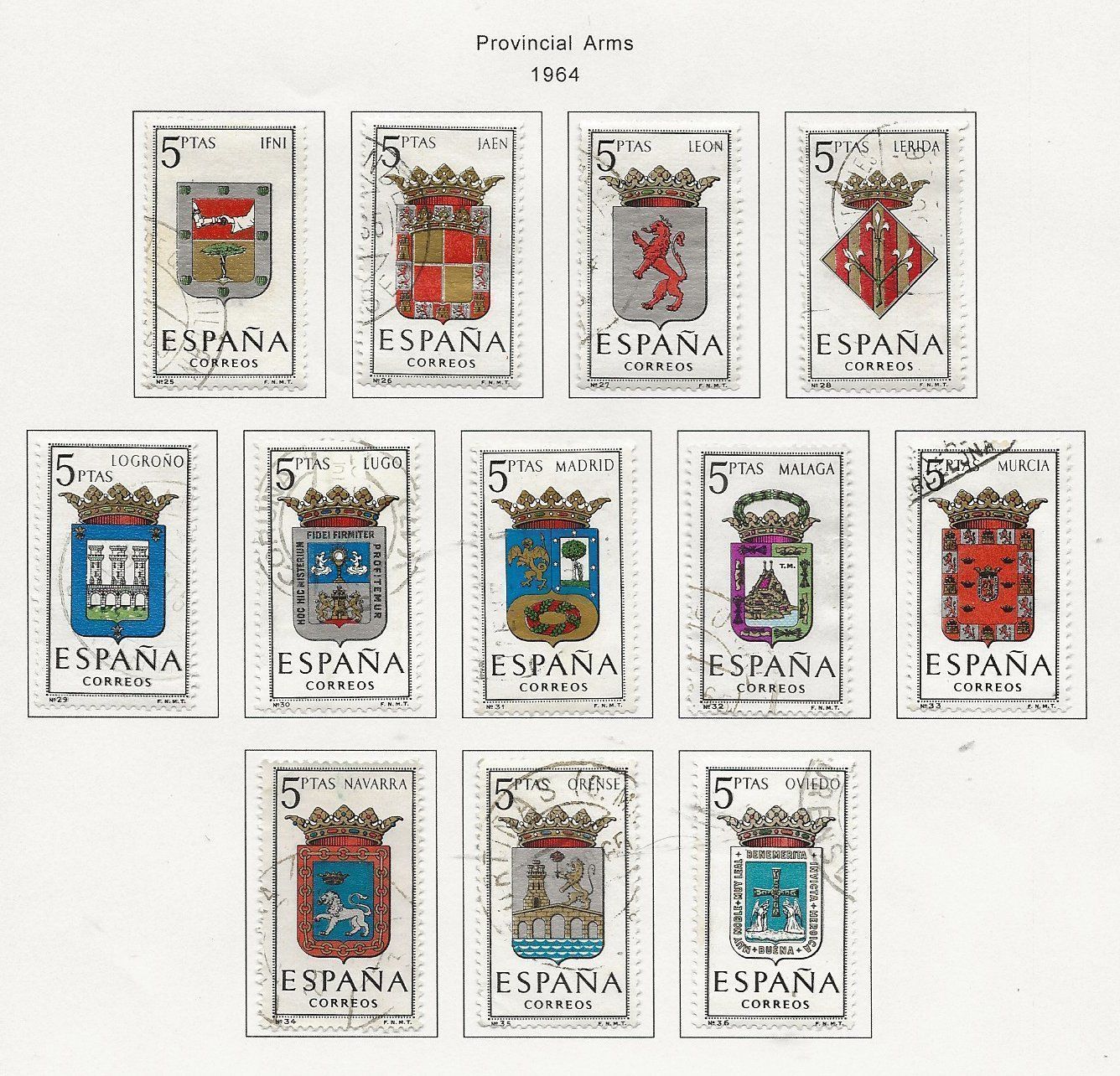 Alle Briefmarken: Espagne lot 1964 65 ob et ** – Gebraucht aus Sion von PierreP01 3