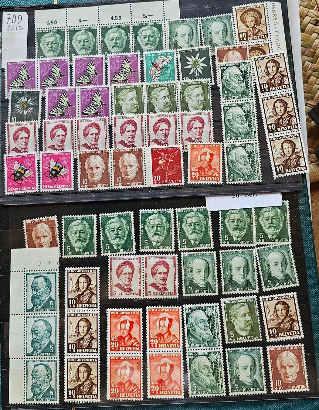 Tous les timbres: SCHWEIZ  Pro Juventute - multiples ** – Neuf (Voir description) à Les Valettes par Nuba1