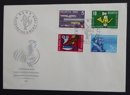 1959 - CH - Znr. 343-346 / Serie - FDC - ES - 09.03.1959