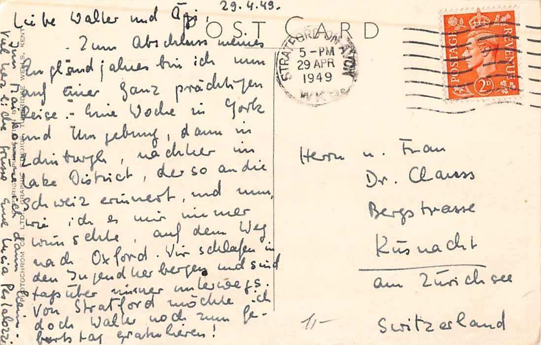 Cartoline postali: 3 uralte Ansichtskarten ENGLAND, u.a. SHAKESPEARE – Usato da Lufingen venduto da TopAnsichtskarten 1