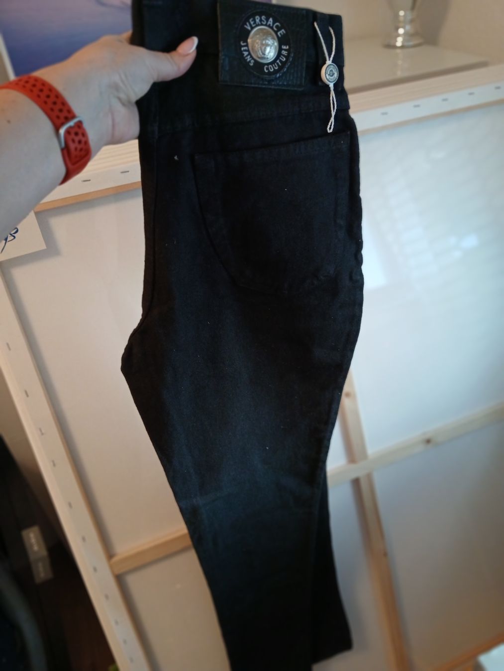 Versace Jeans: Versace schwarze Jeans it 44( 36,S) – Nuovo (secondo la descrizione) da Beinwil am See venduto da Superchance 2