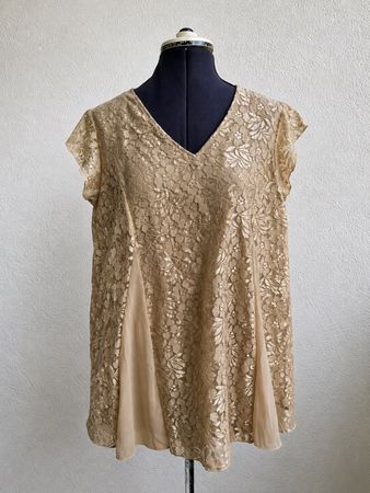 ✨ Together Spitzen-Top beige Gr. 38 elegant & feminin ✨