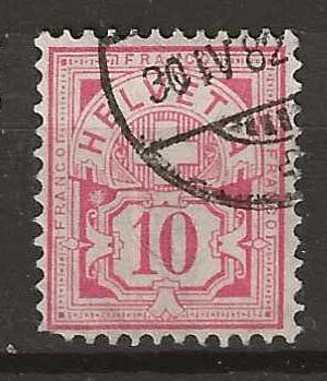 Tutti i francobolli: Ch055 -Type chiffre no 55 (papier blanc) obl. – Usato da Trélex venduto da Phil_Albert