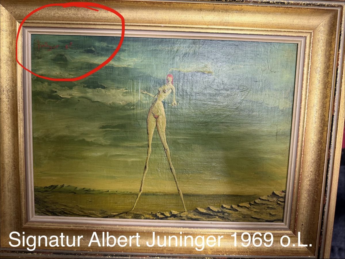 Dipinti: Original Ölgemälde, Albert Juninger, 1969 – Usato da Horn venduto da HanSolo. 2