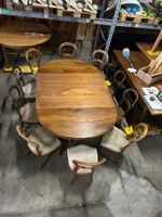Louis Philippe Auszug Tisch, Nussbaum, mit 10 Stühlen, oval