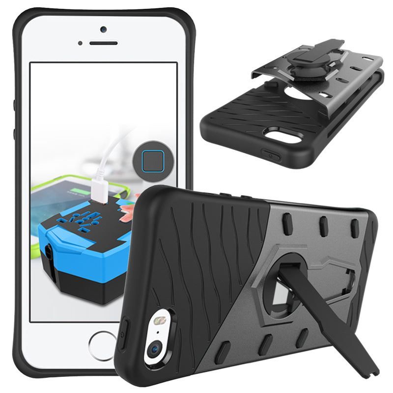 Cover & Protezioni schermo: iPhone 8 plus - coque resistante avec bequille noir – Nuovo e nell'imballaggio originale da Morges venduto da DigiAC