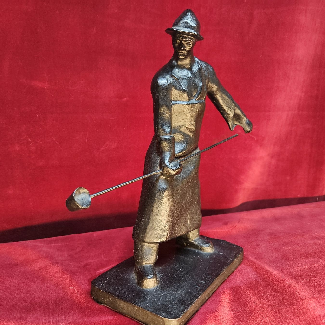 Figuren: Eisengiesser ca. 6,5 Kg , Figur aus Eisen – Gebraucht aus Bözberg von L-G 5