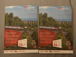 2x SBB Spezial-Tageskarten 2. Klasse
