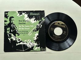 LOUIS ARMSTRONG tolle Single Kult Jazz New Oreleans Funk EP