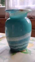 Blaue Vintage Vase aus Marmor, Wohndekoration, Top Zustand!