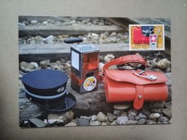 Sonderkarte 1985 100 Jahre Zugpersonal