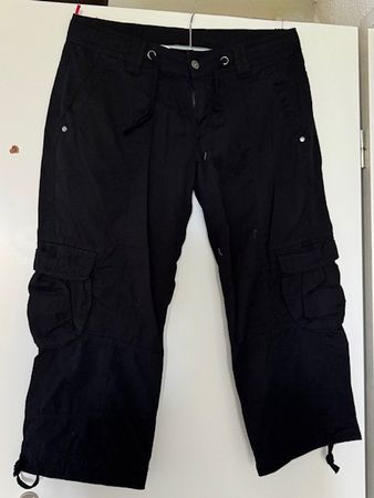 3/4 HOSE SCHWARZ GRÖSSE L - FABRIKNEU