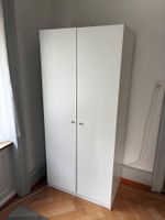 IKEA Kleppstad, Kleiderschrank, weiss / Holz, 180x80x50 cm