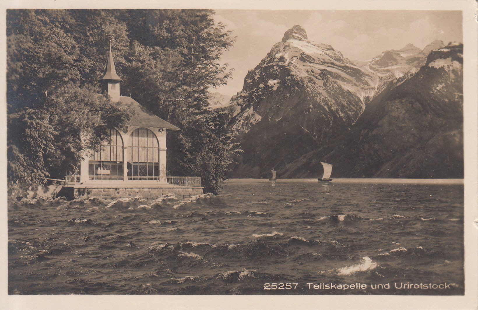 Cartoline postali: Tellskapelle 1925 – Usato da Bürglen TG venduto da StampGraf