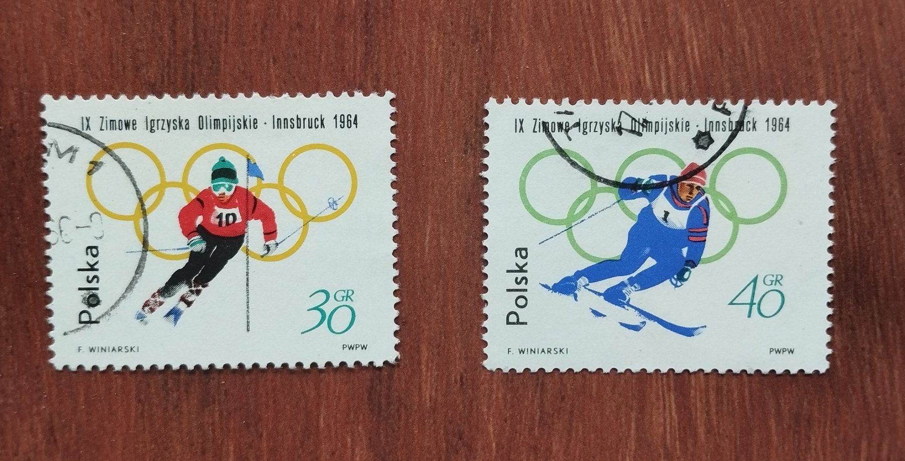 Alle Briefmarken: Ski Olympia 1964 - Polen – Gebraucht aus Villars-sur-Glâne von MiguelDelgado