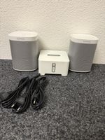 Sonos Connect Amp und 2 Play 1 Lautsprecher weiss gebraucht