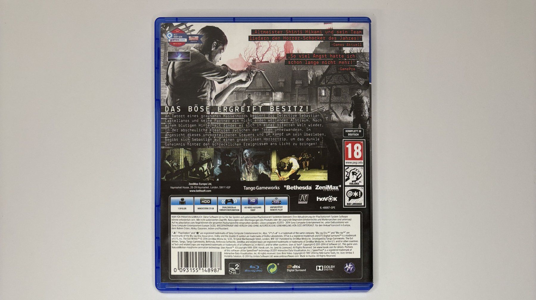 Giochi: PS4 - The Evil Within – Usato da Allschwil venduto da Bullach 2