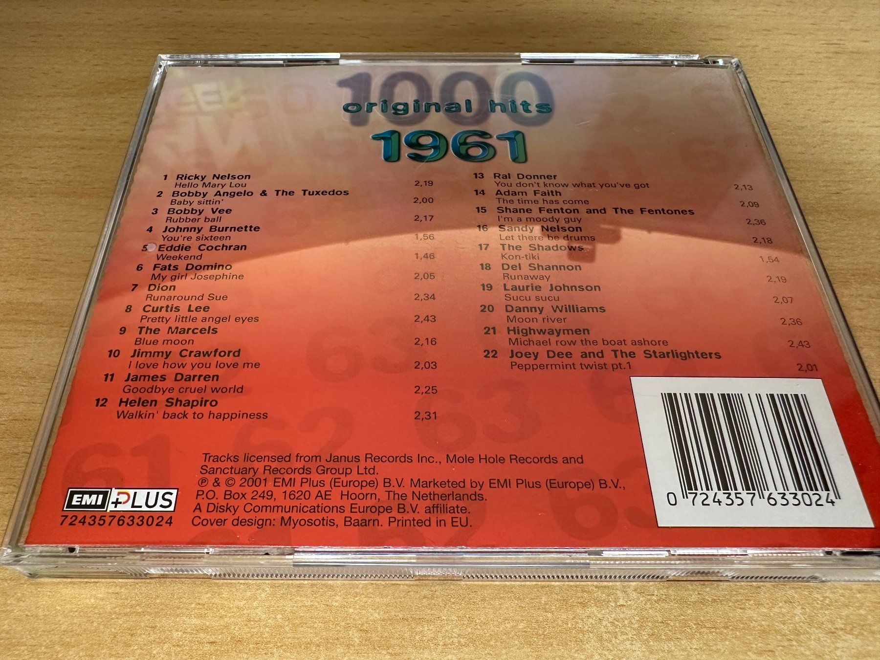 CDs: Various – 1000 Original Hits 60's - 1961 – Gebraucht aus Rikon im Tösstal von Alpenmutz 1