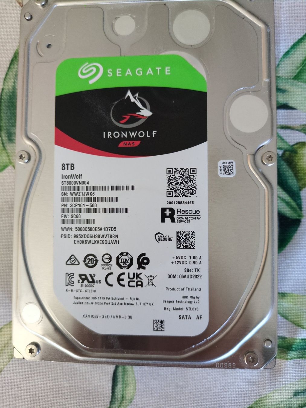 Seagate Harddisks: Seagate ironwolf 8tb – Gebraucht aus Geneveys-Coffrane von Tursiops