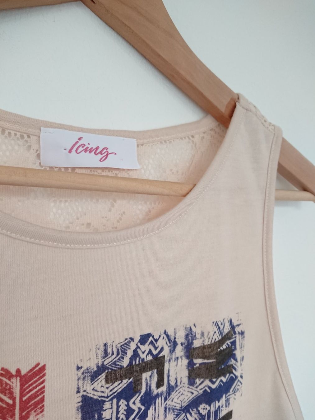 Top: Luftiges Damen Long Top Gr. M Beige – Usato da Hallau venduto da CHACLA 1