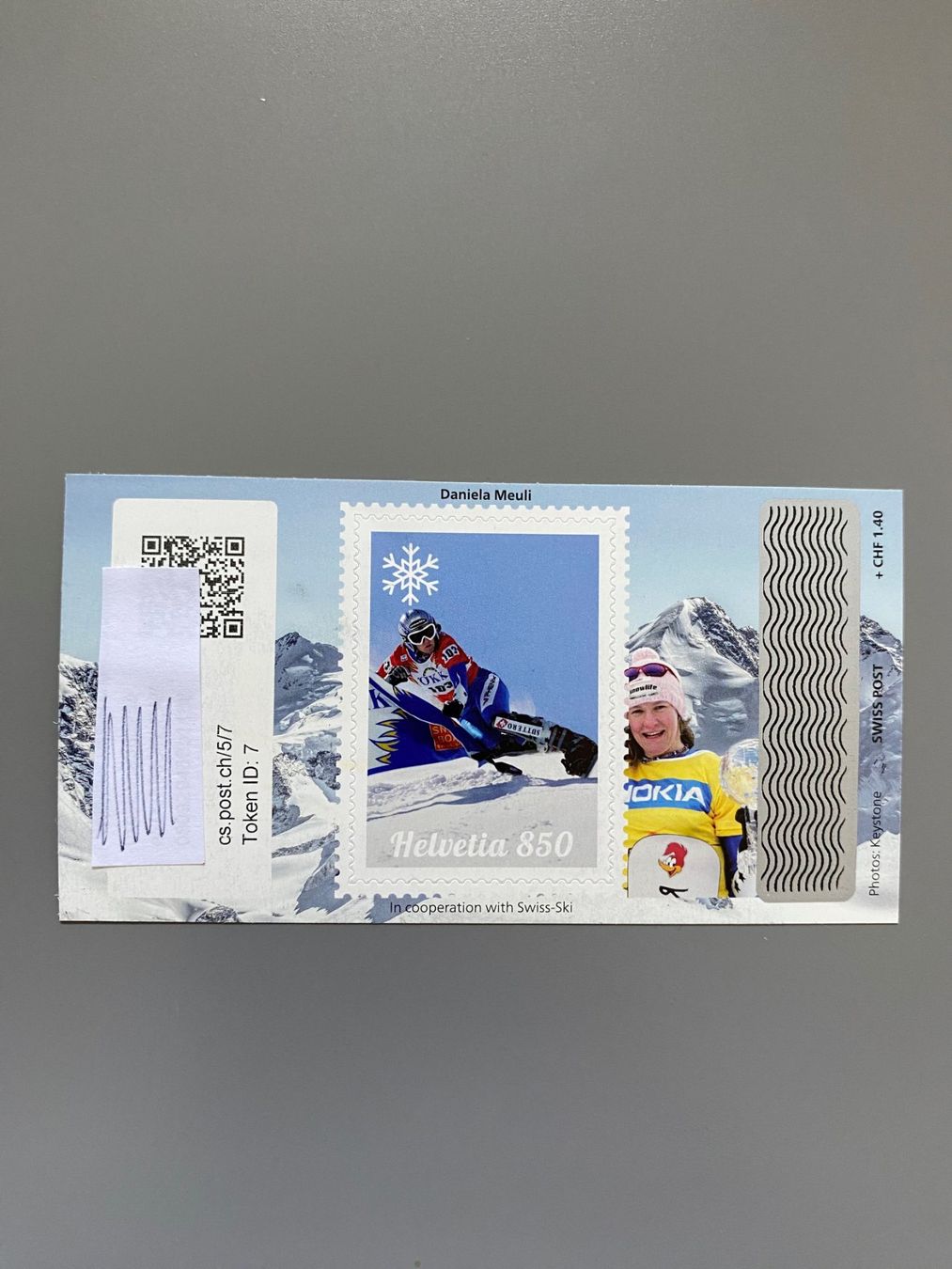 Tutti i francobolli: Swiss Crypto Stamp 5.0, ID 07 Daniela Meuli – Usato da Schöftland venduto da agnera