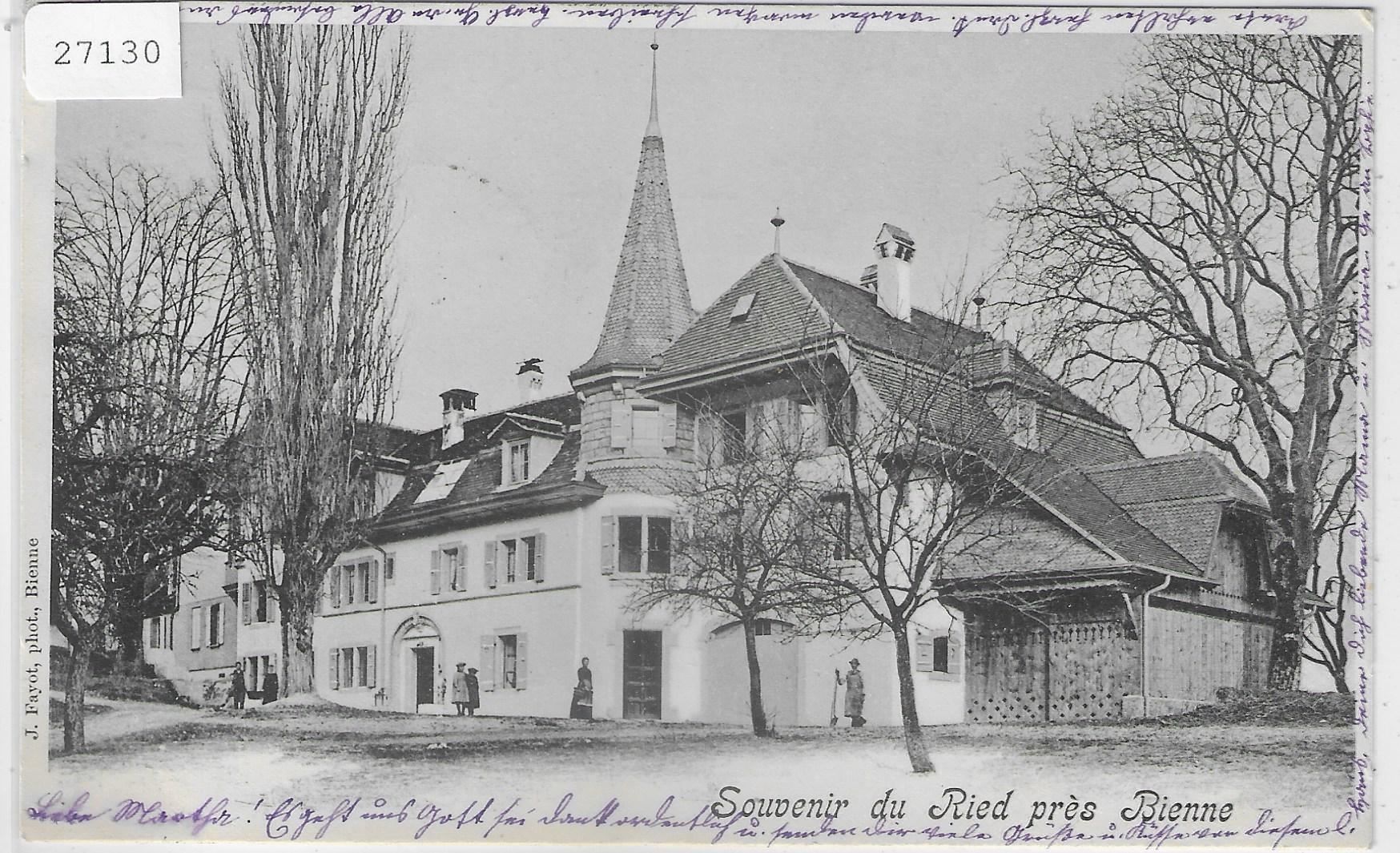 Cartoline postali: Souvenir du Ried pres Bienne Biel – Usato da Ettingen venduto da Kartenplanet