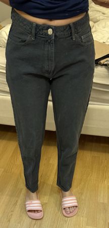 Schicke Mom Jeans in dunkelgrau, Grösse 38, Top Zustand!