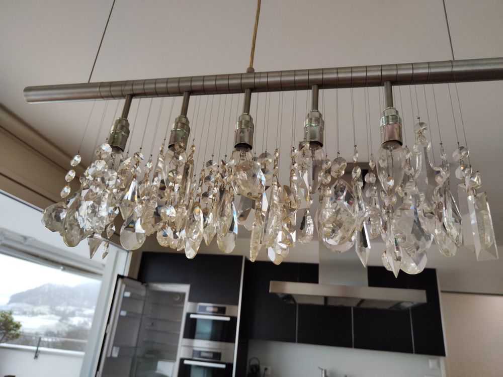 Moderne Pendelleuchte Aus Holz – 3-flammig, Nordisches Design, Für Kücheninsel Oder Wohnzimmer