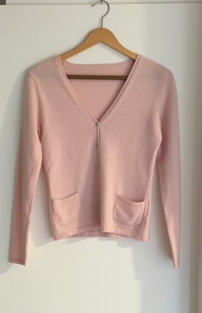 Damen Cardigan aus 100 Prozent Kaschmir rosa Grösse S