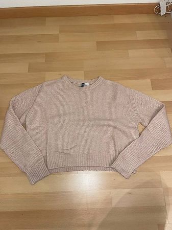 H&M Damenpullover Grobstrick XS Rosa 