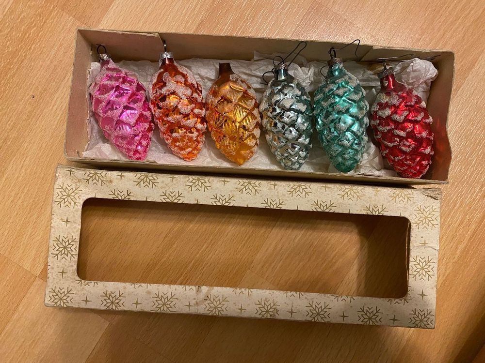 Weihnachtskugeln Alt Tannenzapfen 6 Stück Kaufen auf Ricardo