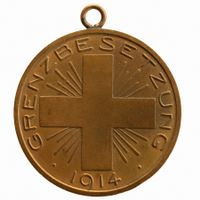 Medaille Militär General U. Wille Grenzbesetzung 1914