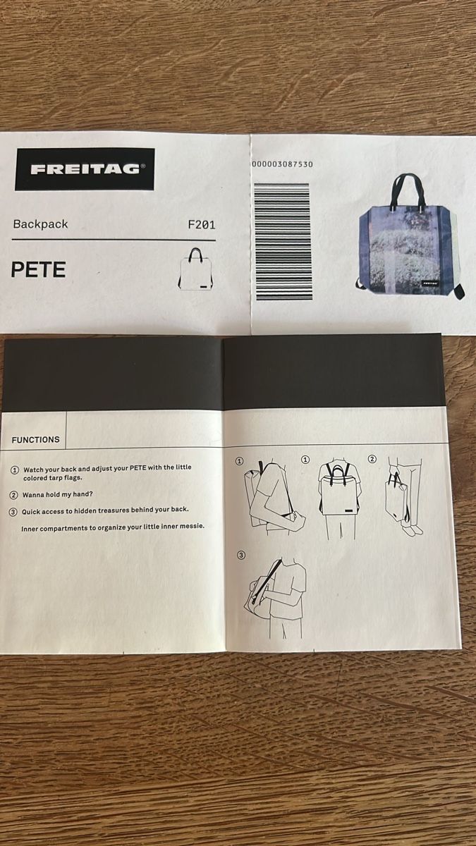 Freitag Zaini: Freitag Rucksack "PETE" F201, super Zustand – Usato da Winterthur venduto da Selina9 3