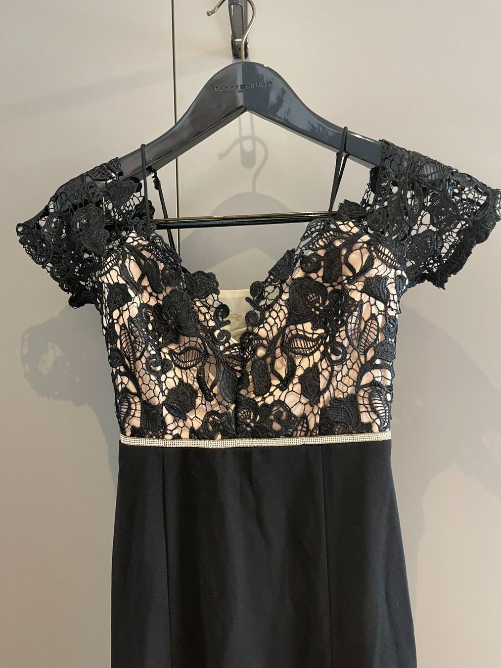 Vestiti: Elegantes Abendkleid Schwarz S mit Spitze & Schlitz – Usato da Rheineck venduto da FGeissler 2