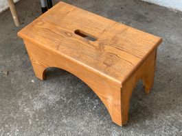Holzhocker Trittschemel Schemeli massiv 45x23 cm 26cm hoch