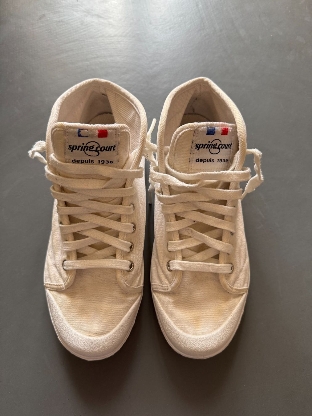 Damenschuhe: Springcourt, weiss, 40 – Gebraucht aus Zürich von Mlkw