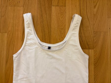 Moya Kala - Schlichtes weisses Tank Top in Microtencel, L/40