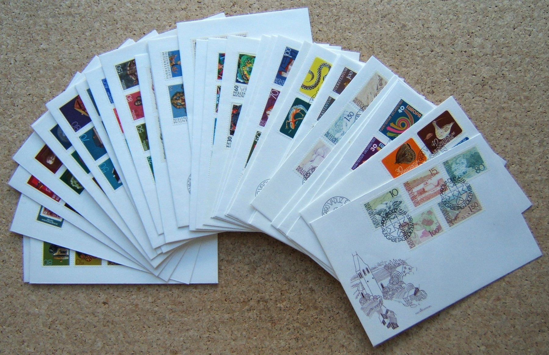 Alle Briefmarken: LIECHTENSTEIN LOT – Gebraucht aus Brunnen von Nonne04 6