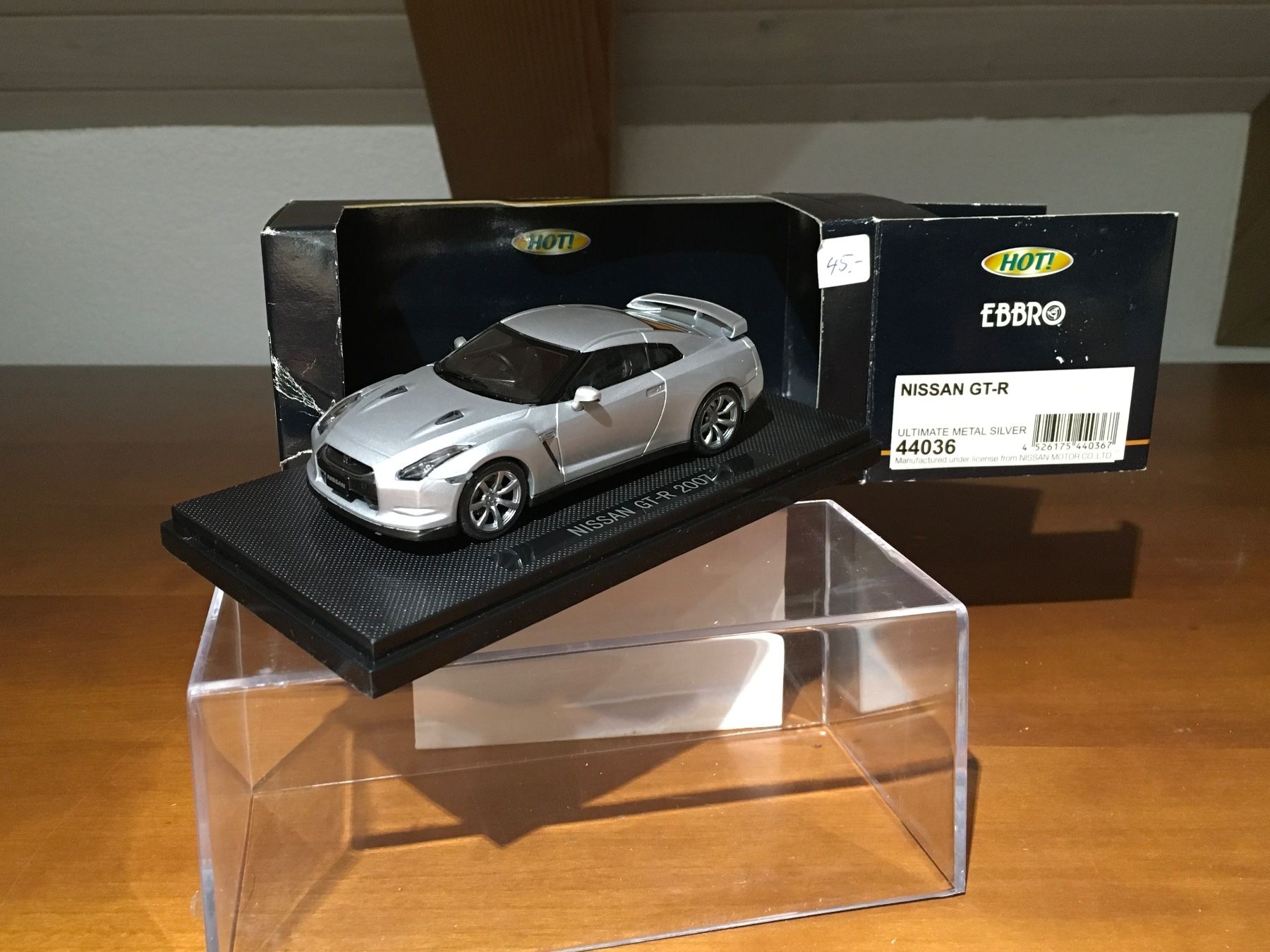 Nissan Modellini d'auto: Nissan GT-R 2007 - 1/43 EBBRO – Nuovo (secondo la descrizione) da Wohlen AG venduto da PrivatSammlung