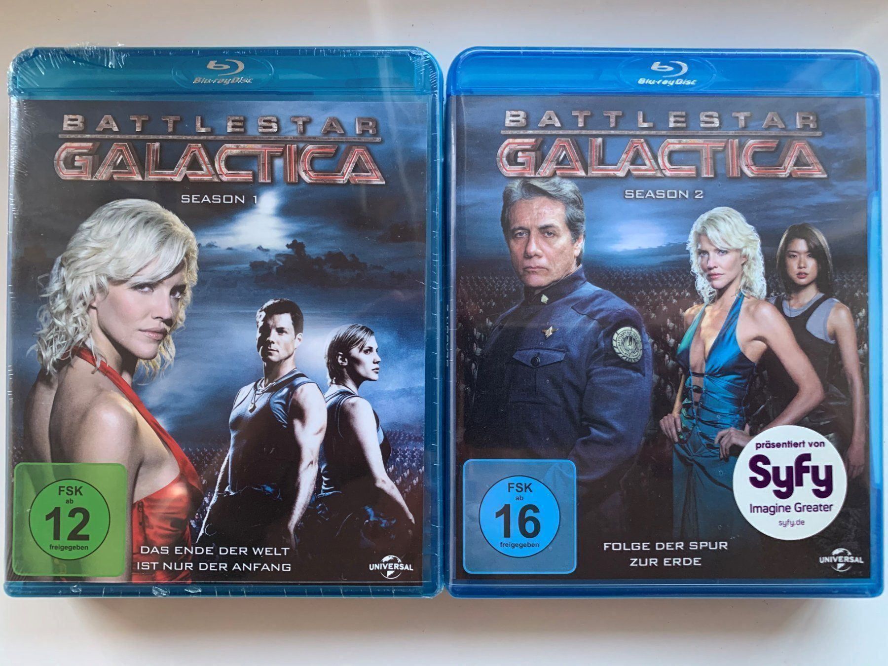 Tutti i DVDs: Battlestar Galactica - Staffeln 1 und 2 – Nuovo e nell'imballaggio originale da Volketswil venduto da zwitsch33