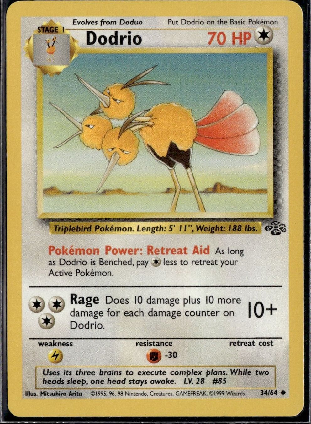 Pokémon Carte collezionabili: Dodrio 34/64 Jungle – Usato da Zürich venduto da pokemon_cards