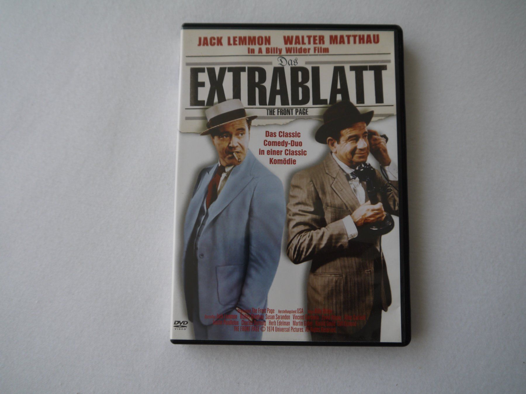Tutti i DVDs: DAS EXTRABLATT(1974)-Jack Lemmon/Walter Matthau – Usato da Hagendorn venduto da Blaf