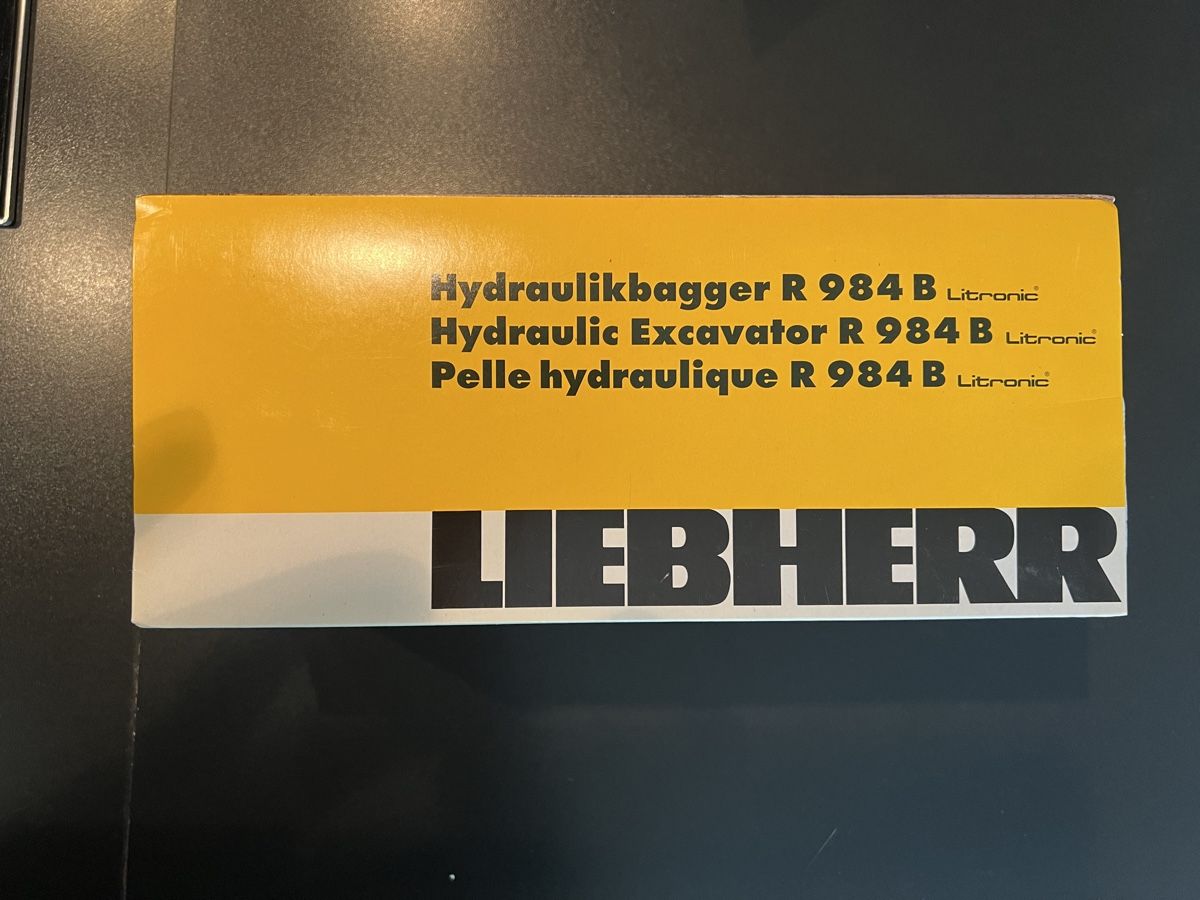 Liebherr Modell Hydraulikbagger R984B im Maßstab 1:50 (Neu und ...
