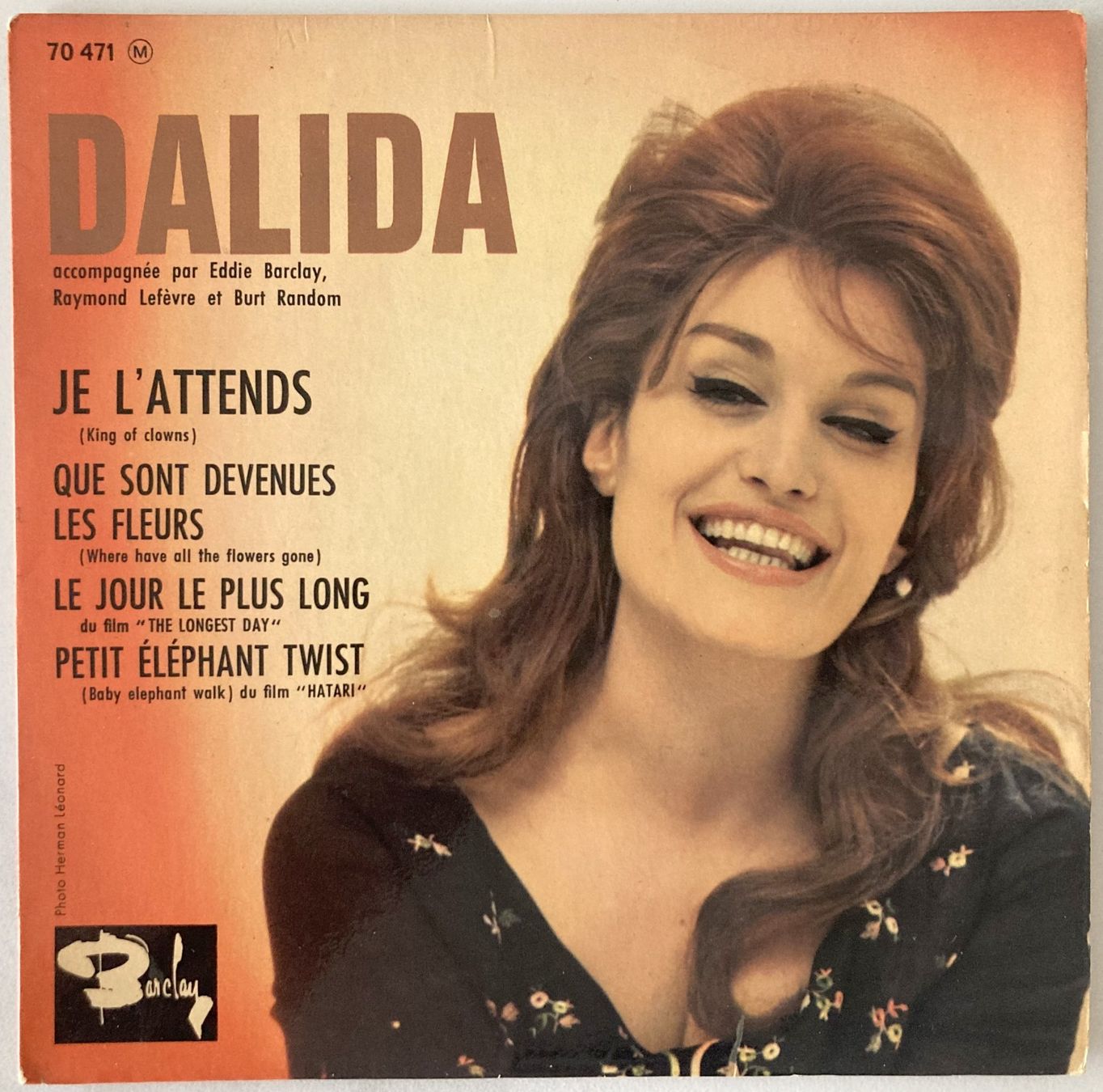 Schallplatten: DALIDA - JE L'ATTENDS – Gebraucht aus Bottens von hotter-than-hell