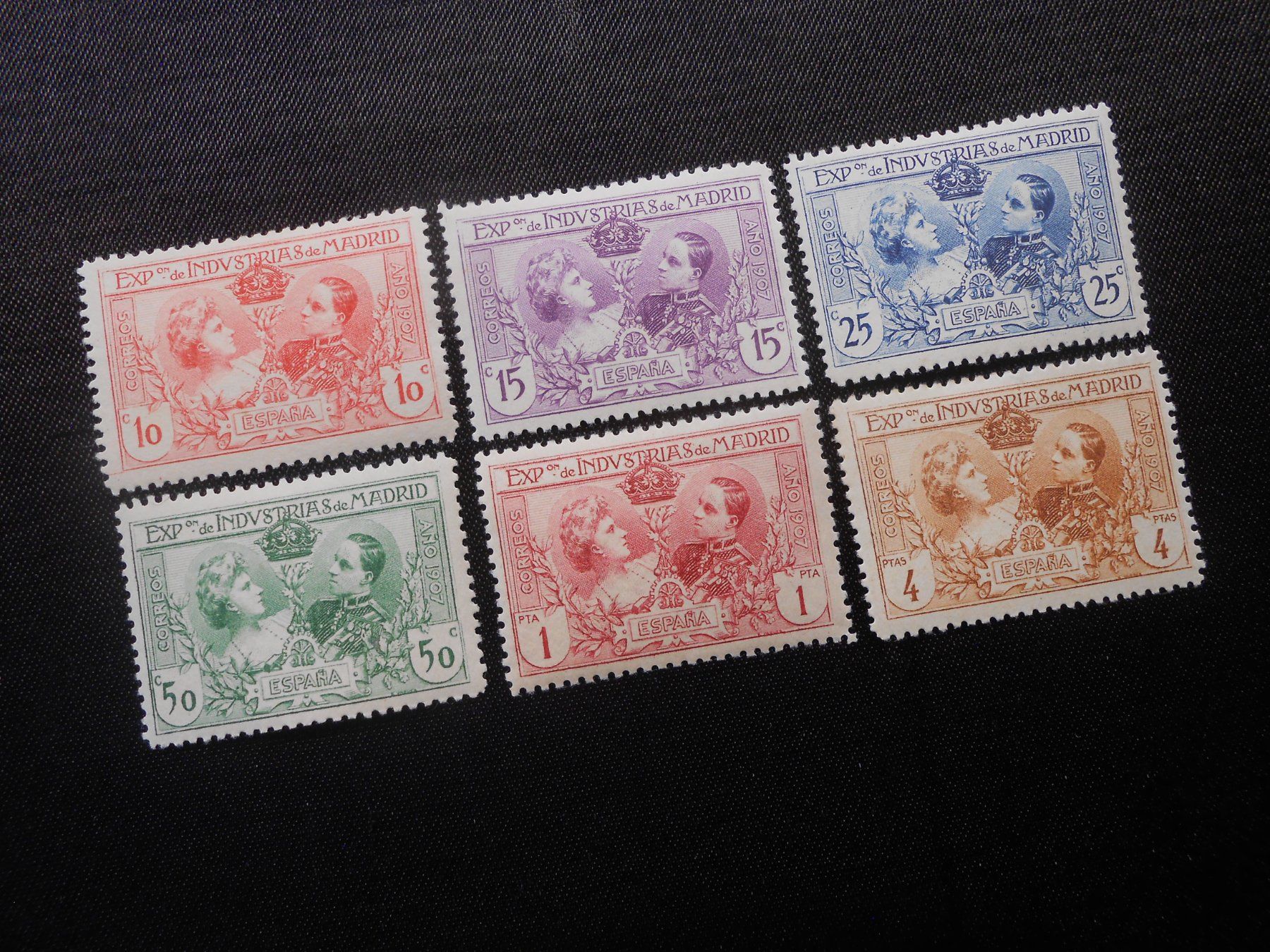 Alle Briefmarken: E  Mi Satz** Ausstellung Madrid  1907 – Neu und originalverpackt aus Hallwil von pkaiser44